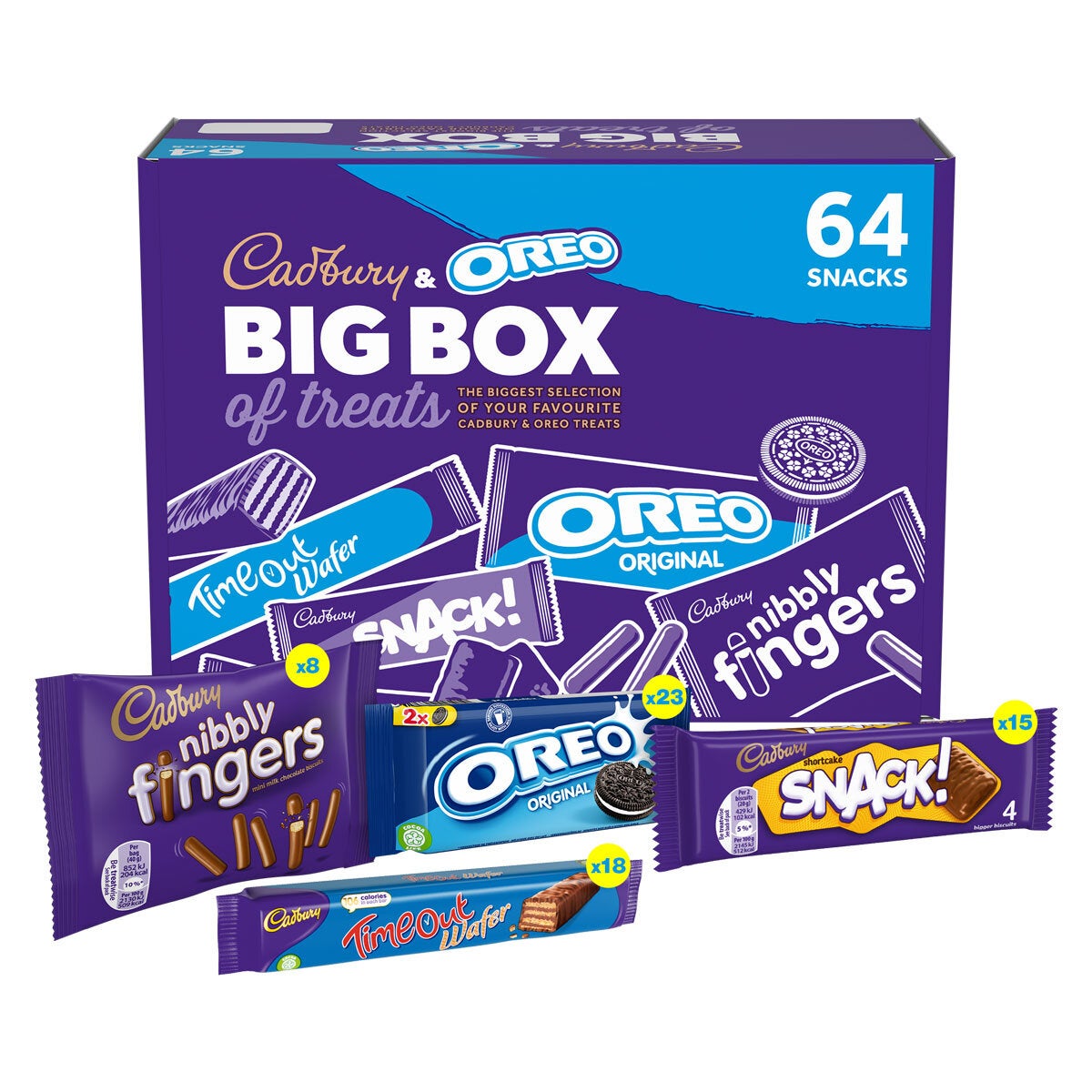 Cadbury and Oreo Big 64 Box of Treats Bulk Box