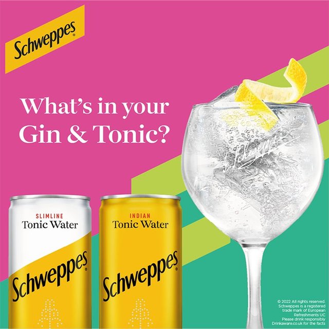 Schweppes Slimline Tonic Water 24x150ml - NWT FM SOLUTIONS