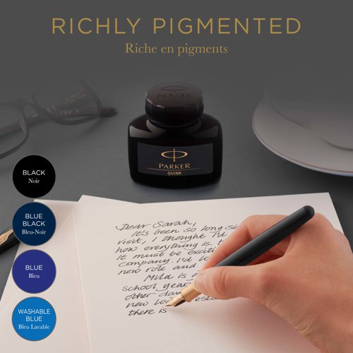 Parker Quink Permanent Ink Bottle Blue 2oz S0037470