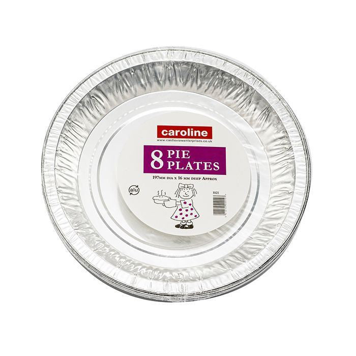 Caroline 8 Foil Pie Plates 197Mmx16Mm 1021