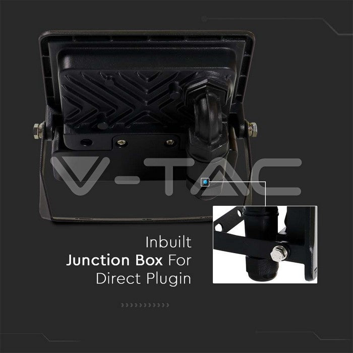 10W LED PIR Sensor Floodlight SAMSUNG Chip Black Body 6500K