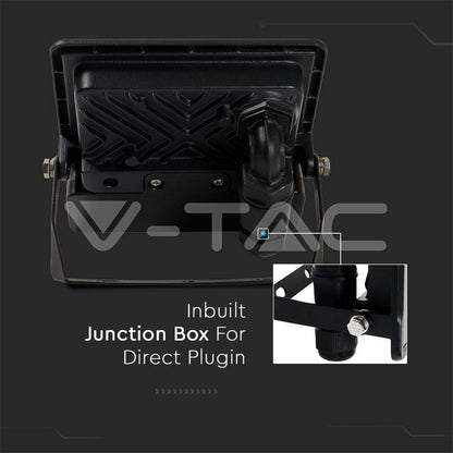 10W LED PIR Sensor Floodlight SAMSUNG Chip Black Body 6500K