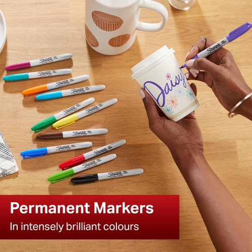 Sharpie Permanent Marker Fine Assorted (Pack of 12) 1986438