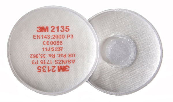 3M 2135 P3 Respirator Filter White  Pack 20's