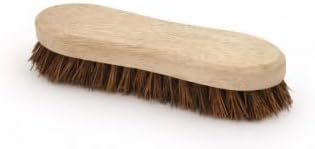 Charles Bentley Stiff Bassine Wooden Hand Scrub Brush, 8", Wood, Natural, One Size