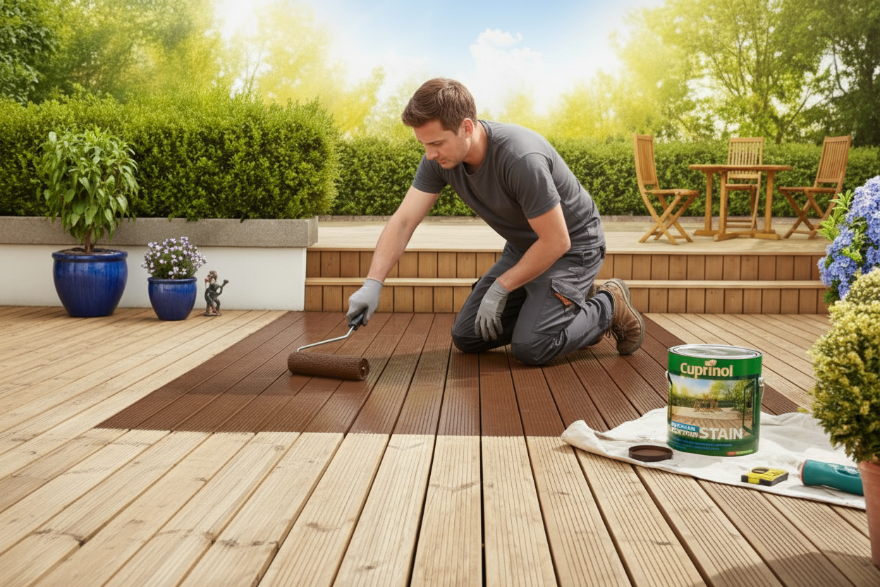 Cuprinol 2.5L Anti Slip Decking Stain Boston Teak