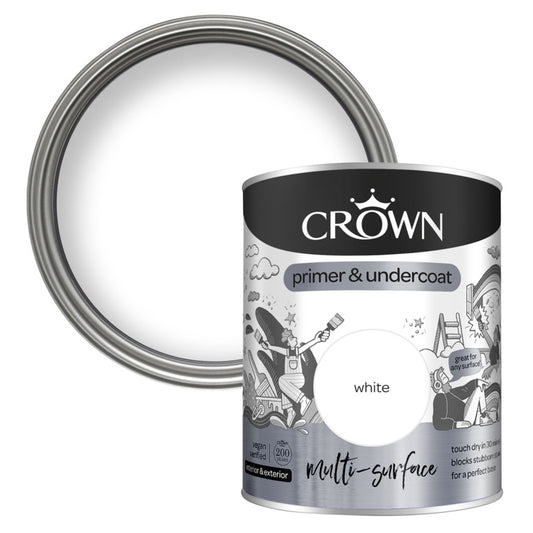 Crown Multi Surface Primer And Undercoat 750ml | Walls & Ceilings