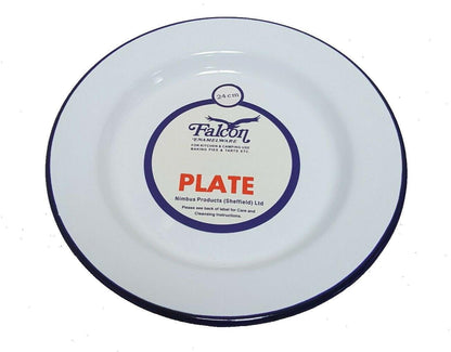 Falcon White Enamel Dinner Plates Oven Friendly All Sizes 22-26cm**