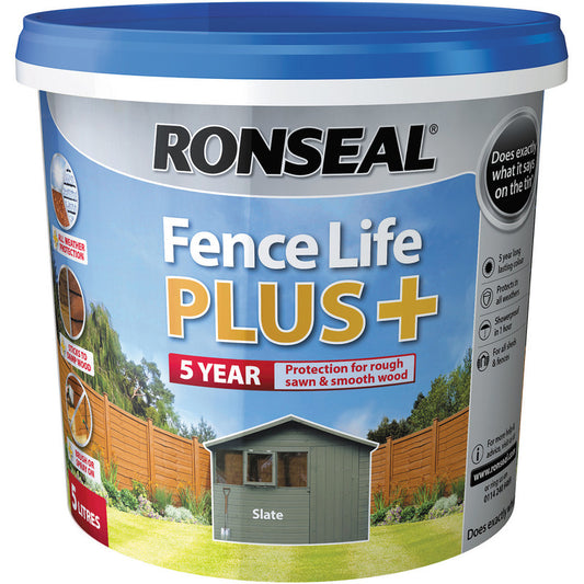 Ronseal Fence Life Plus+ Slate 5 Litre