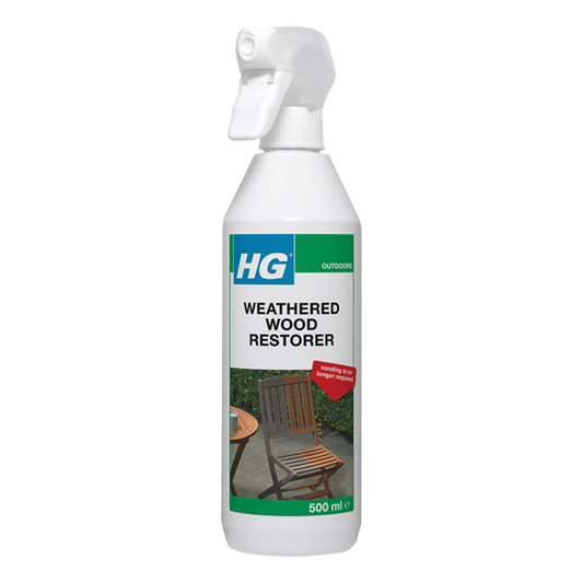 HG Weathered Wood Restorer |Cleans Maintains & Renovates Wood | 500ml