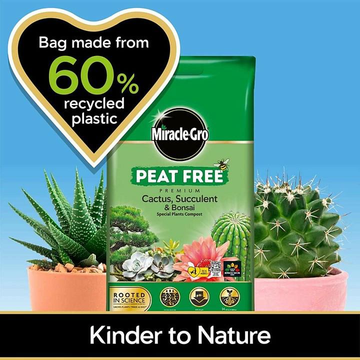 Miracle-Gro Peat Free Cactus/Bonsai Compost - 10L