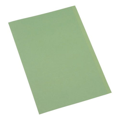5 Star Recycled Square Cut Folder Foolscap 250gsm Green (Pack of 100) 297412