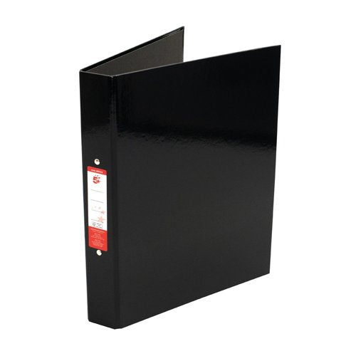 5 Star 2O-Ring Binders A4 Black (Pack of 10) 29751X