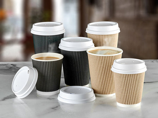 Belgravia 12oz Triple Walled Kraft Ripple Paper Cups