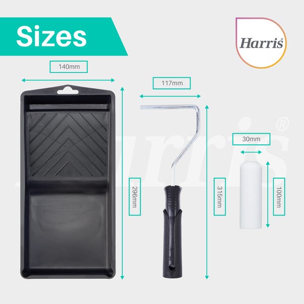 Harris Essentials Mini Roller Set Emulsion & Gloss Roller Sleeves