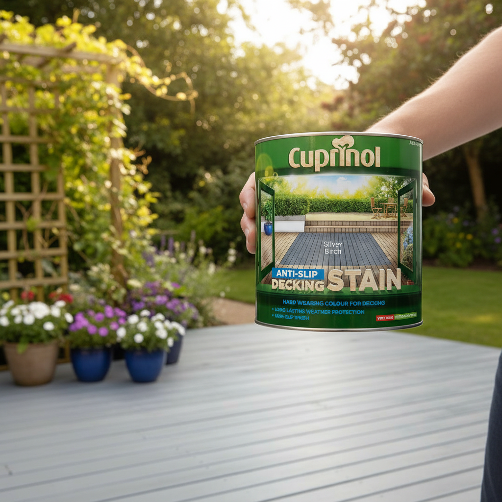 Cuprinol Anti Slip Decking Stain Silver Birch 2.5 Litre