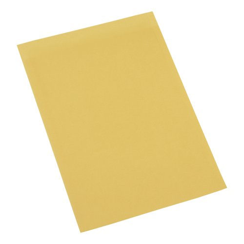 5 Star Recycled Square Cut Folder Foolscap 180gsm Yellow (Pack of 100) 34045X