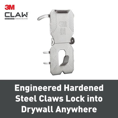 3M Claw Drywall Picture Hanger 30kg (Pack of 2) 7100269195