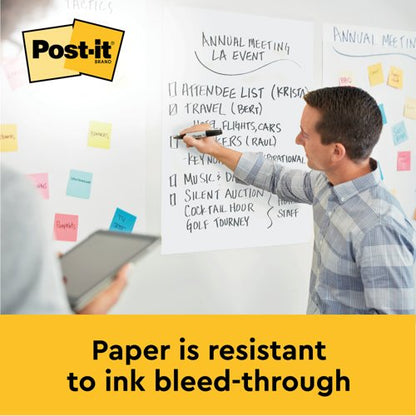 Post-it Super Sticky Meeting Chart Bundle 559P 2 Meeting Charts + 4 Note Pads (Pack of 6) 559X