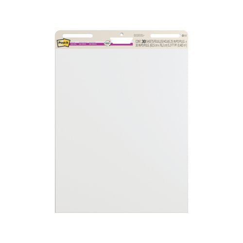 Post-It Super Sticky Self Stick Meeting Chart 30 Sheets Per Pad 635x762mm (Pack of 2) 7100380608