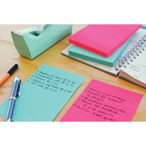 Post-it Notes Super Sticky 101x152mm Lined Ultra (Pack of 3) 660-3SSUC