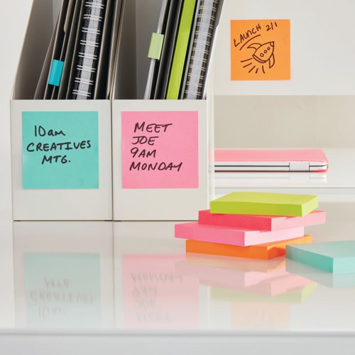 Post-it Note Sticky Notes Cube 76x76mm Neon 350 Sheets 2028NP