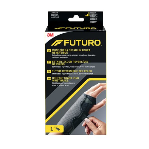 Futuro Comfort Stabilizing Wrist Brace Adjustable 14-21cm Grey 10770SPEI