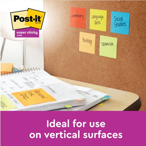 Post-it Super Sticky 47.6x 7.6mm Assorted VALUE PACK 18 + 6 FREE Pads (Pack of 24) 622- P24SSCOL