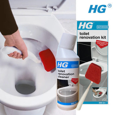 HG Toilet Renovation Cleaning Kit, Cleans & Descales Toilet Bowl 500ml