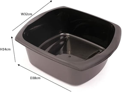 Addis Large Rectangular Washing Up Bowl 9.5 litre Black - NWT FM SOLUTIONS