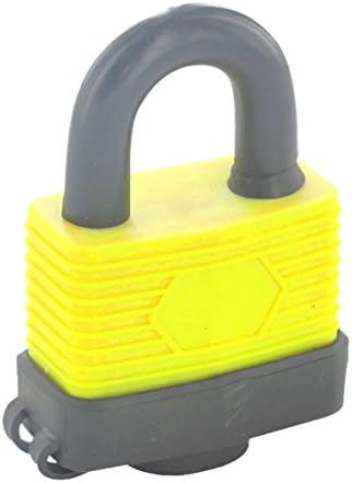 Securit S1166 Weather Resistant Padlock Yellow/Black 40mm