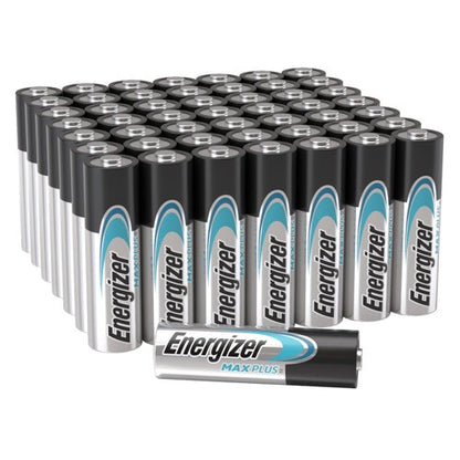 Energizer Max Plus Alkaline AA Battery | (Pack 50) | Big Value Pack