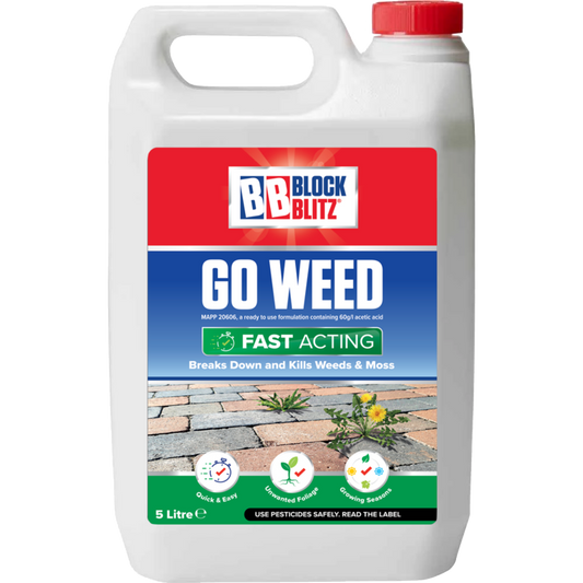 Block Blitz Go Weed | Fast Acting Weed Solution | 5 Litre