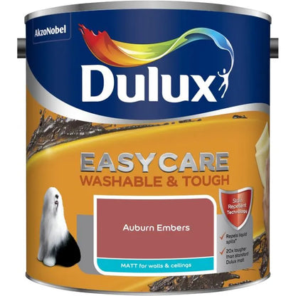Dulux Easycare Washable & Tough Matt Emulsion Paint - Auburn Embers - 2.5L
