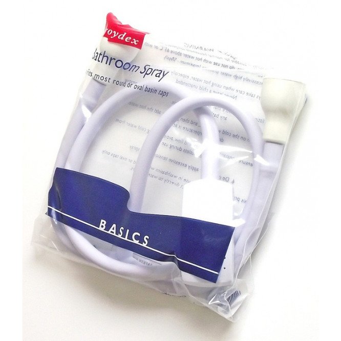 Croydex Push-Fit Shampoo Spray, Shower Attachment For Bath Taps, 750Mm Hose Length