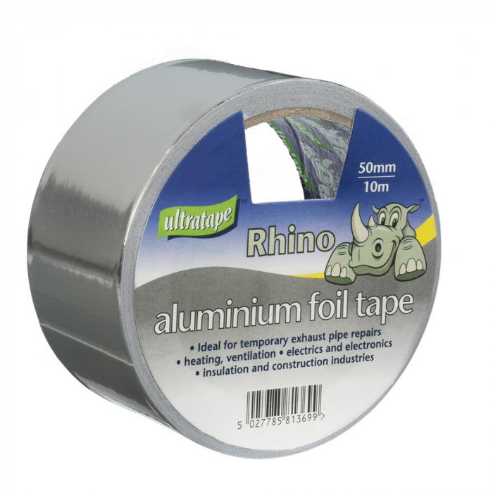 Rhino Alum Foil Tape 50Mm X 10M