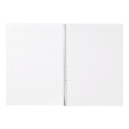 5 Star Spiral Notebook Ruled 60gsm 100 Page A4 Black/White (Pack of 10) 505331