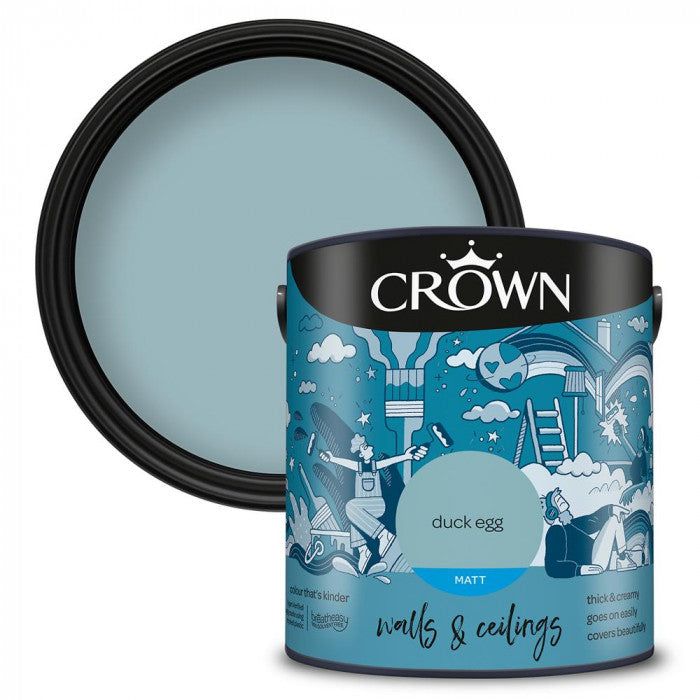 Crown Breatheasy Matt Emulsion - Duck Egg 5L