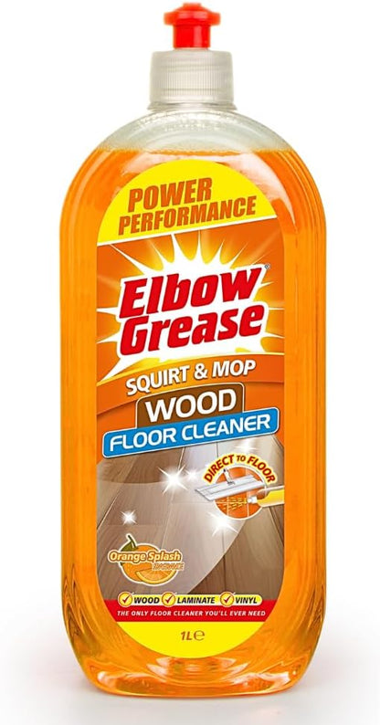 Elbow Grease Squirt & Mop Floor Cleaner | Orange | 1 x 1L