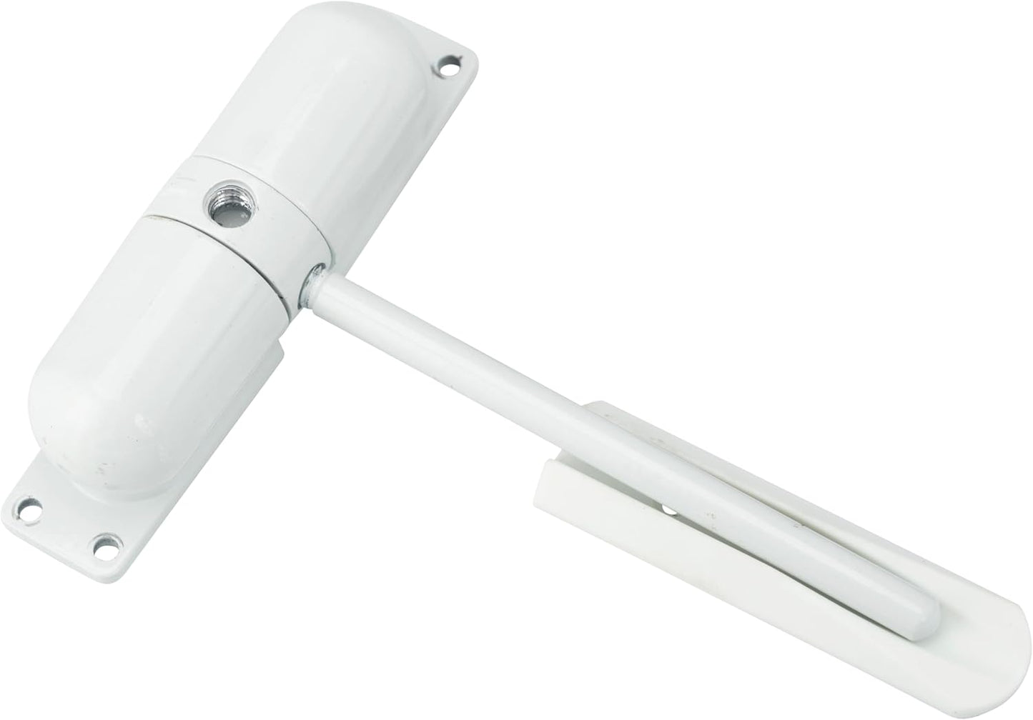 Burg Wachter Spring Loaded Adjustable Auto Closing Door Closer | Home & Commercial | White