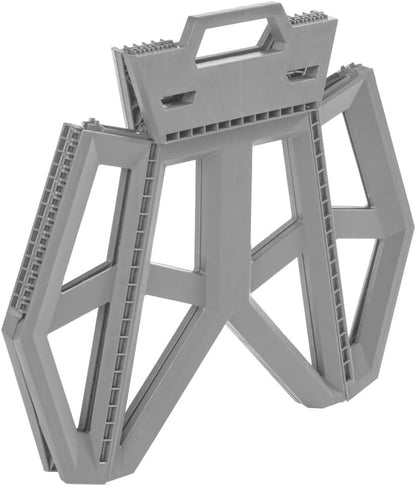 Keeper Grey HD Plastic Folding Chair | Holds 120kg | Weatherproof | Grey