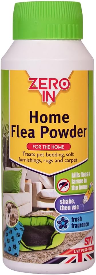Zero In All-In-One Flea Killer Kit | 3 Treatment Pack | Powder, Spray and Room Bomb