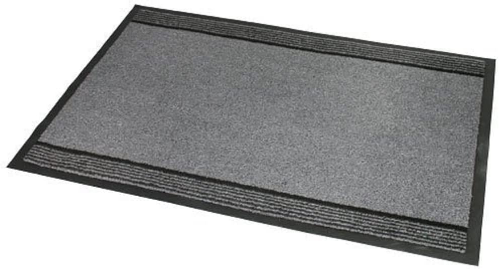Jvl Miracle Grey With Charcoal Stripes Barrier Mat, 40 X 60 Cm