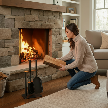 Manor Duo Companion Set | Tidy Brush and Shovel Fireside Set.