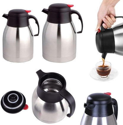 Fixtures Push Button Vacuum Jug 1.5L Tea Coffee Thermos