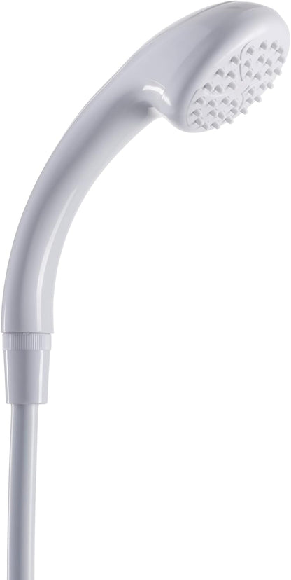 Croydex Secura Shower Head And Hose For Taps, 1750Mm Hose Length,White