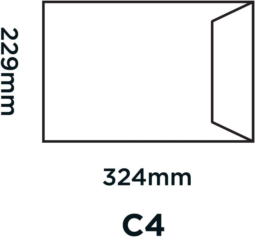 Blake Purely Everyday C4 324 x 229 mm 90gsm Self Seal Pocket Envelopes (FL2891) White - Pack of 250