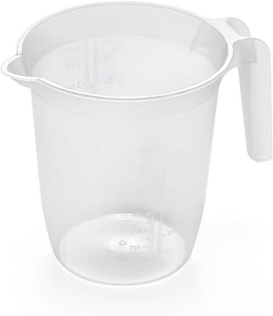 Addis Plastic 1 Litre Measuring & Mixing Jug With Handle, Clear