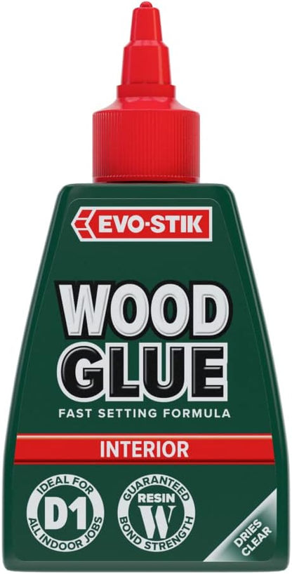 EVO-STIK Wood Glue | Interior | Extra Strong | Fast Setting | Dries Clear | 1 x 500ml