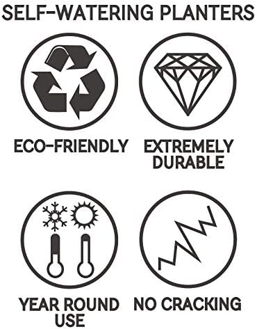 Eco Garden 28Cm Octavia Recycled Rubber Plant Pot Slate